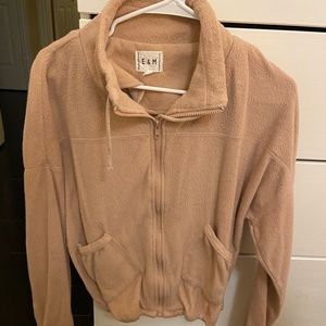 rose pink zip up jacket